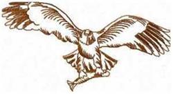 bird redwork machine digital embroidery - Redwork Eagle perfect for Nature Decor