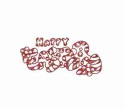 Redwork Happy Easter