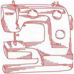 beginner-friendly machine redwork machine embroidery pattern - Redwork Sewing Machine for kitchen tea towels