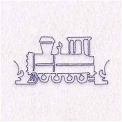 Redwork Train - 4x4 train redwork machine embroidery design for cute baby onesies