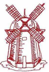 Redwork Windmill