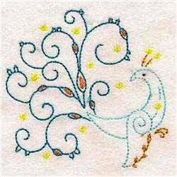 Scrollwork Peacock