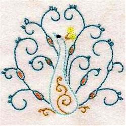 Scrollwork Peacock