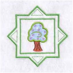 tree beginner-friendly machine embroidery - Spring Tree for decorative pillow covers