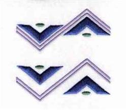 border beginner-friendly machine embroidery - Triangle Border for decorative wall hangings
