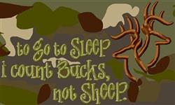 beginner-friendly reindeer machine embroidery pattern - Count Bucks Caption for Bags