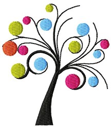 Funky Tree Embroidery Design | EmbroideryDesigns.com