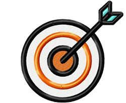target beginner-friendly machine embroidery - Archery Target perfect for kitchen aprons
