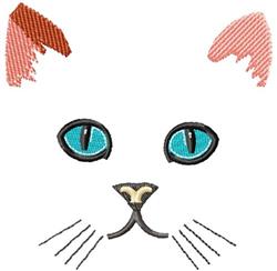 kitten quick stitch machine embroidery - Cat Face perfect for reusable tote bags