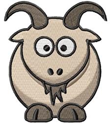 detailed goat machine digital embroidery pattern - Goat perfect for reusable tote bags