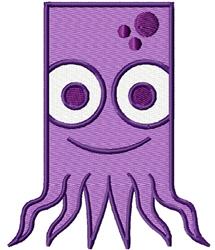 Square Octopus - 4x4 octopu detailed embroidery design for Kids Room Decor