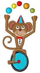 monkey quick stitch machine embroidery - Circus Monkey perfect for Baby Blankets