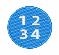 Telephone Button 1234 Embroidery Design | EmbroideryDesigns.com