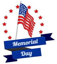 Memorial Day Embroidery Design | EmbroideryDesigns.com