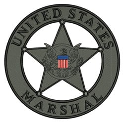 United States Marshal Embroidery Design | EmbroideryDesigns.com