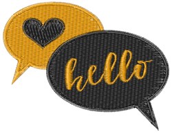 Hello Embroidery Design | EmbroideryDesigns.com