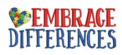 difference beginner-friendly machine embroidery - Embrace Differences for reusable tote bags