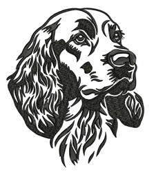English Cocker Pattern ENGLISH COCKER SPANIEL Embroidery Design | EmbroideryDesigns.com