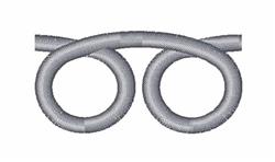 Interlocking loops made from smooth silver thread showcase a minimalistic design, perfect for home decor.