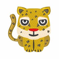 detailed cat machine embroidery pattern - Leopard perfect for insulated lunch bags