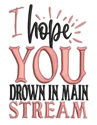 detailed stream machine embroidery pattern - Main Stream perfect for kitchen aprons
