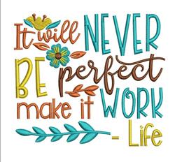 Make It Work - 4x4 leaf detailed machine embroidery design for patchwork quilt blocks