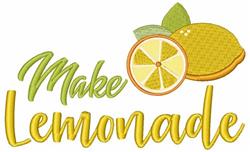 Make Lemonade - 5x7 leaf detailed machine embroidery design for Summer Party Decor