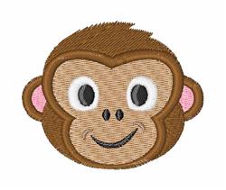 Monkey Face - 4x4 face beginner-friendly embroidery design for Kids Backpacks
