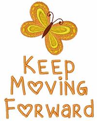 butterfly detailed machine embroidery - Moving Forward perfect for reusable tote bags