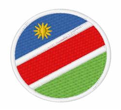 Namibia Flag - 4x4 flag beginner-friendly machine embroidery design perfect for Hats