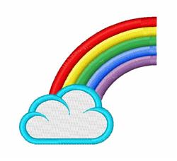cloud beginner-friendly machine embroidery - Rainbow Cloud for decorative pillow covers