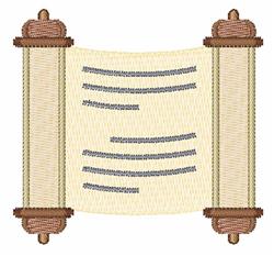 Scroll - 4x4 scroll beginner-friendly machine embroidery design for kitchen tea towels