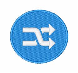 beginner-friendly button machine embroidery pattern - Shuffle Button for Embroidered bags