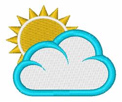 sunflower beginner-friendly machine embroidery - Sun & Cloud for decorative pillow covers