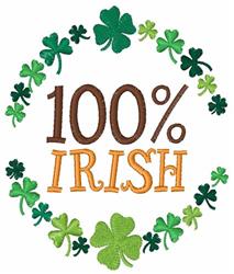 leaf detailed machine digital embroidery - 100 Irish perfect for reusable tote bags