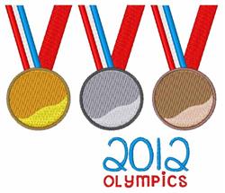 detailed medal machine embroidery pattern - 2012 Olympic Medals for kitchen tea towels