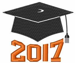 2017 Graduate - 4x4 graduate beginner-friendly embroidery design for Graduation Caps