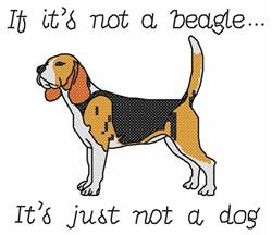 puppy dog detailed machine digital embroidery - A Beagle perfect for Pet Portraits