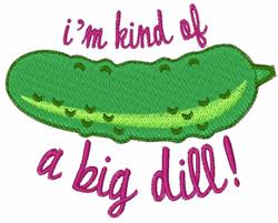 A Big Dill - 4x4 dill detailed machine embroidery design perfect for kitchen tea towels