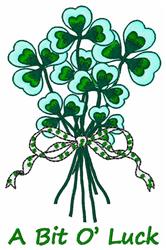 detailed leaf machine embroidery pattern - A Bit O Luck perfect for kitchen tea towels