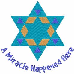 star detailed machine embroidery - A Miracle Happened perfect for festive table runners