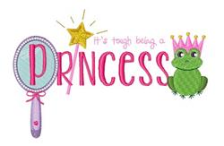 star detailed machine embroidery - A Princess perfect for decorative pillow covers