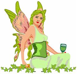 fairy detailed machine embroidery - Absinthe perfect for decorative pillow covers