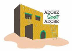 Adobe Sweet Adobe - 5x7 adobe detailed machine embroidery design for reusable tote bags