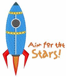 beginner-friendly star machine embroidery pattern - Aim For Stars for Baby Blankets