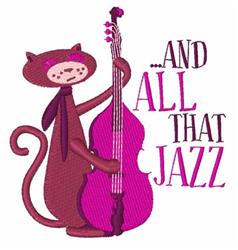 All The Jazz - 5x7 kitten detailed machine embroidery design for kitchen tea towels
