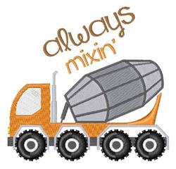 Always Mixin - 4x4 mixin detailed machine embroidery design for cute baby onesies