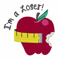 Whimsical apple back to school applique with a bite out, wrapped in a yellow tape measure, and playful text.