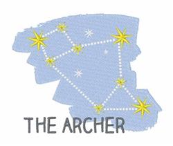 Archer Constellation - 5x7 star detailed embroidery design for Astrology Books