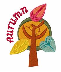 detailed autumn tree machine embroidery pattern - Autumn Tree perfect for Tablecloths